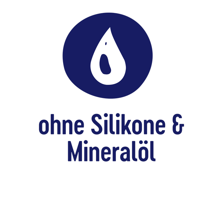 Ohne Silikone und Mineralöl